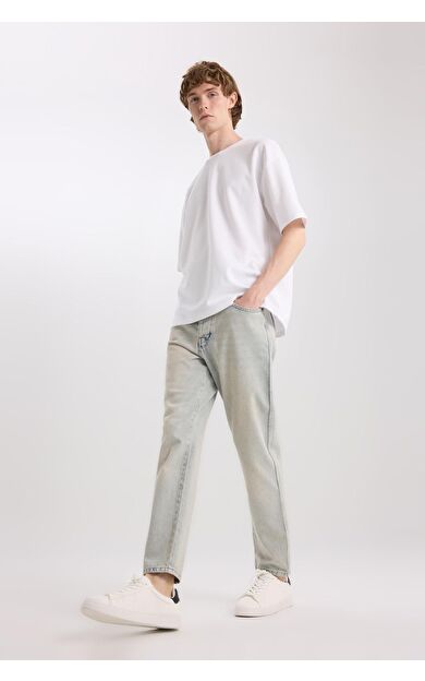 DeFacto 90's Slim Fit Dar Paça Pamuklu Jean Pantolon