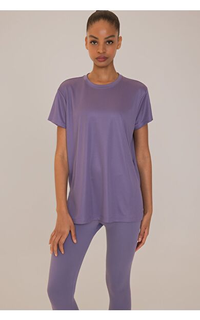 DeFacto DeFactoFit Oversize Geniş Kalıp Bisiklet Yaka Sporcu Kısa Kollu Tişört D7289AX25SPPR505