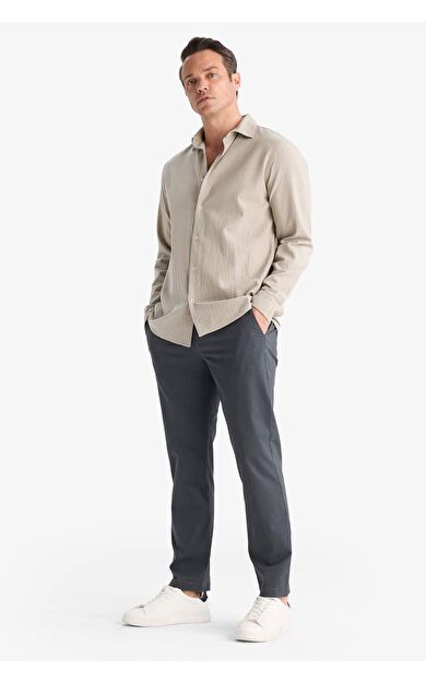 DeFacto Regular Fit Normal Kesim Düz Paça Chino Pantolon D7349AX25AUAR9