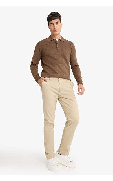 DeFacto Regular Fit Normal Kesim Düz Paça Chino Pantolon