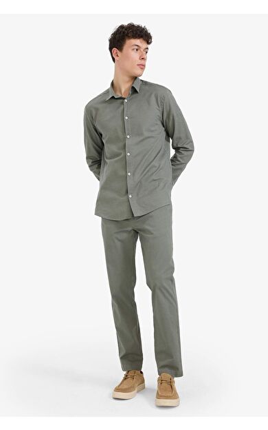 DeFacto Regular Fit Normal Kesim Düz Paça Chino Pantolon D7349AX25AUKH398