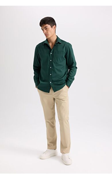 DeFacto Düz Paça Chino Kanvas Pantolon D7349AX25SPBG193