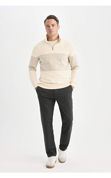 DeFacto Düz Paça Chino Kanvas Pantolon D7349AX25SPGN827
