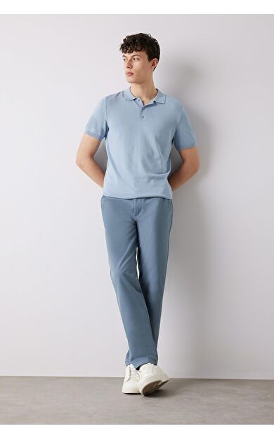 DeFacto Düz Paça Chino Kanvas Pantolon D7349AX25SPGR171