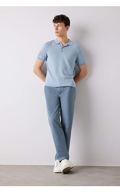 DeFacto Düz Paça Chino Kanvas Pantolon D7349AX25SPGR171