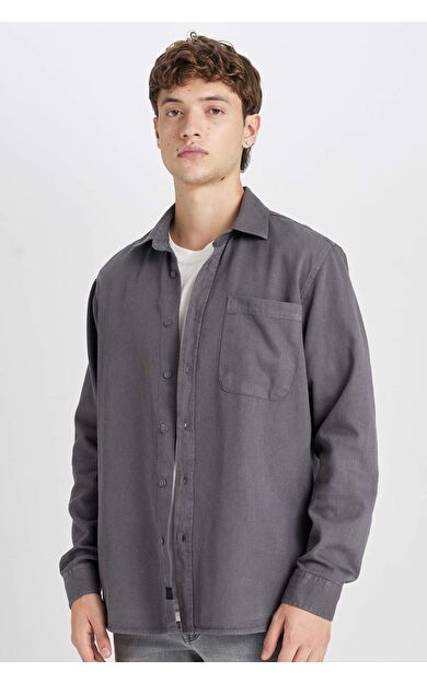 DeFacto Regular Fit Pamuklu Uzun Kollu Gömlek D7406AX24AUAR58