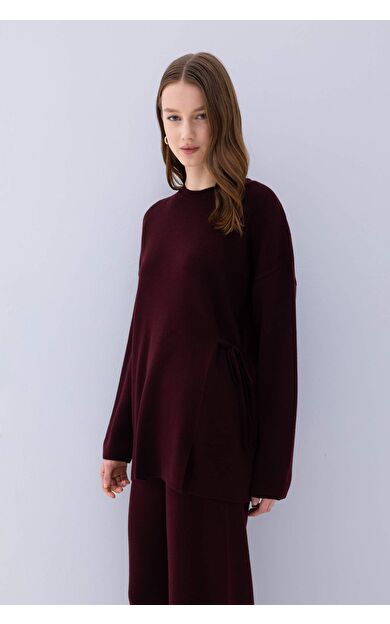 DeFacto Regular Fit Bisiklet Yaka Basic Düz Triko Kazak Tunik