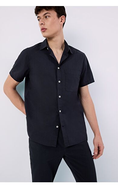 DeFacto Regular Fit Yazlık Polo Yaka Kısa Kollu Gömlek