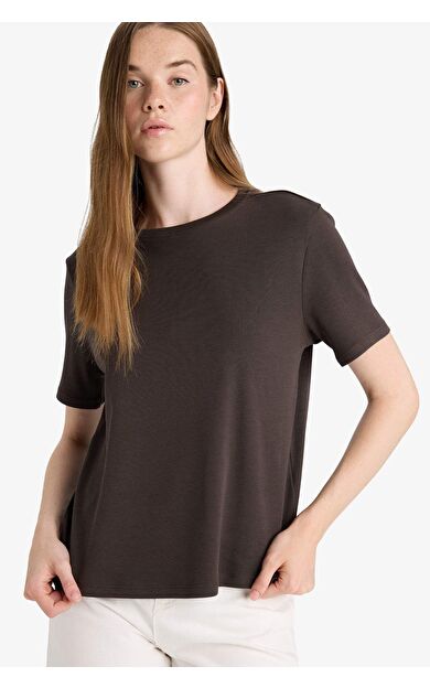 DeFacto Regular Fit Bisiklet Yaka Kısa Kollu Tişört D7579AX25AUBN115