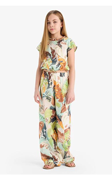 DeFacto Kız Çocuk Palazzo Geniş Paça Pantolon D7612A825SMGN114