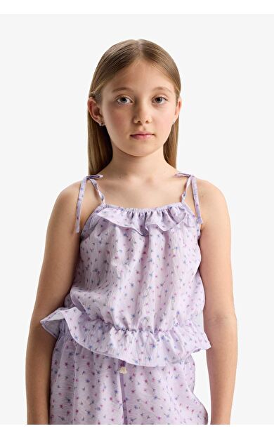 Kız Çocuk Kısa Kollu Bluz