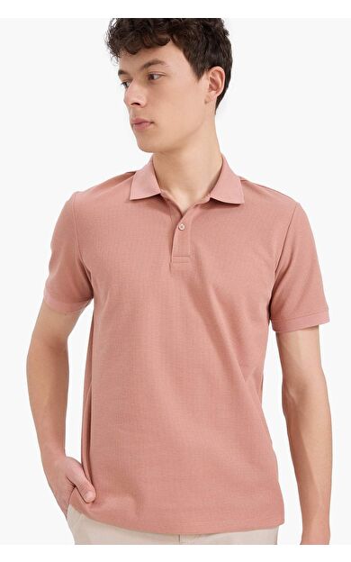 DeFacto Regular Fit Kısa Kollu Waffle Polo Tişört D7652AX25SPBR496