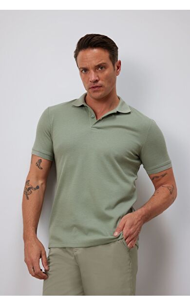 DeFacto Regular Fit Kısa Kollu Waffle Polo Tişört D7652AX25SPKH434