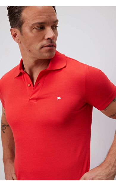 DeFacto Slim Fit Dar Kesim Kısa Kollu Polo Tişört D7665AX25SPRD28