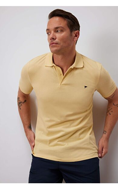 DeFacto Slim Fit Dar Kesim Kısa Kollu Polo Tişört D7665AX25SPYL488