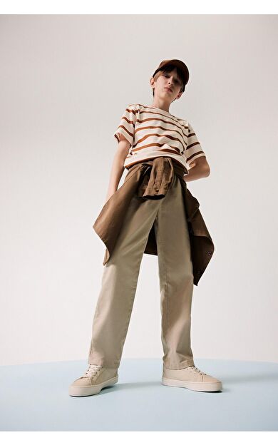 DeFacto Erkek Çocuk Regular Fit Standart Paça Gabardin Pantolon