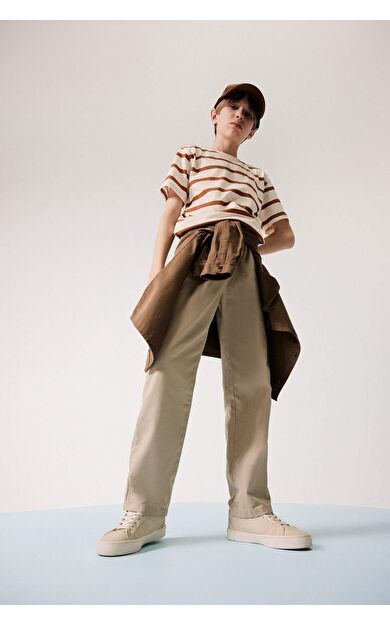 DeFacto Erkek Çocuk Regular Fit Standart Paça Gabardin Pantolon