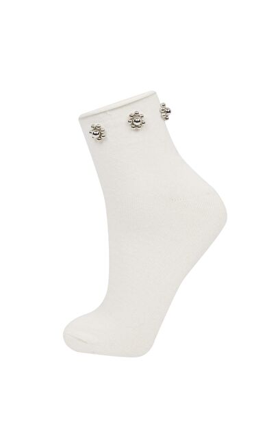 DeFacto Kadın Pamuklu Soket Çorap D7723AXNSWT1