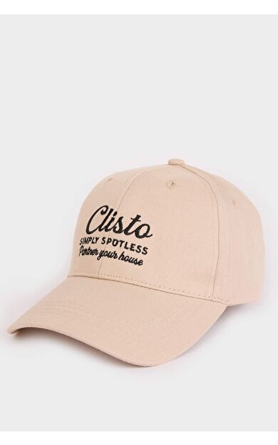 DeFacto Erkek Etiket Baskılı Dokuma Beyzbol Basketbol Şapkası D7820AX25SMBG376