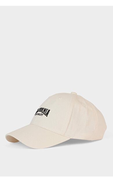 Erkek Nakışlı Pamuklu Cap Şapka