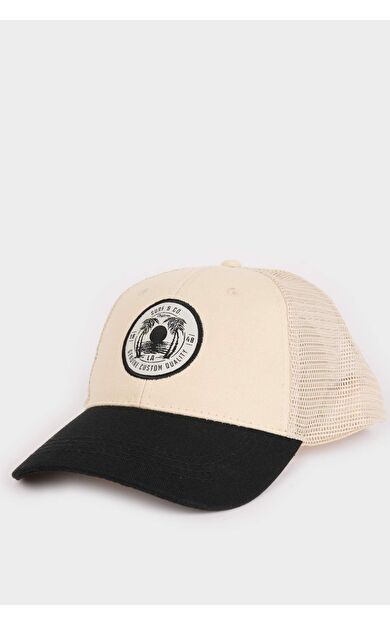 Erkek Etiket Baskılı Dokuma Beyzbol Basketbol Şapkası