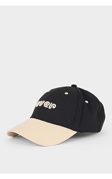 DeFacto Erkek Etiket Baskılı Dokuma Beyzbol Basketbol Şapkası