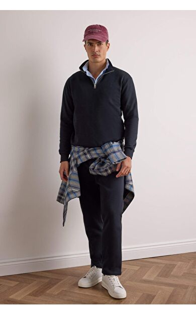 Regular Fit Beli Bağcıklı Cepli Düz Paça Kalın Eşofman Altı D7836AX25AUNV91