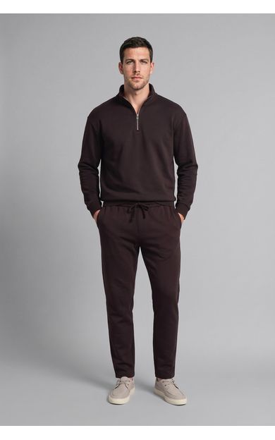 DeFacto Regular Fıt Cepli Düz Paça Uzun Boy Kalın Sweatshirt Kumaşı Pantolon