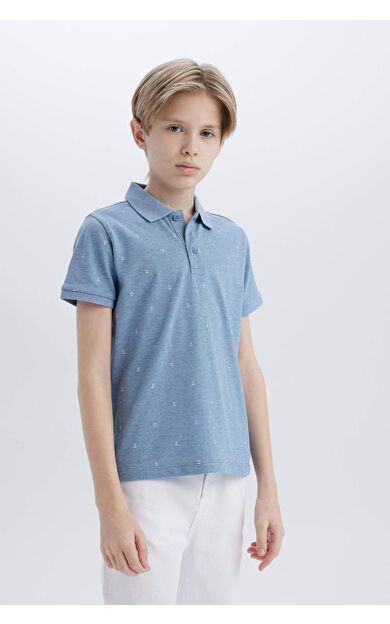 DeFacto Erkek Çocuk Pike Kısa Kollu Polo Tişört D7841A825SMNV220