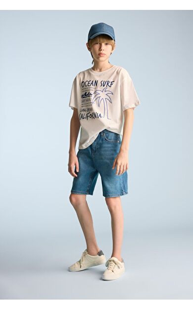 DeFacto Erkek Çocuk Jean Şort D7899A825SMNM28