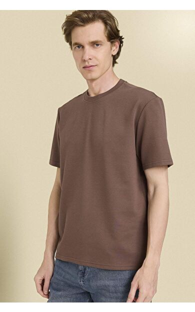 DeFacto Regular Fıt Bisiklet Yaka Twill Kısa Kollu Tişört