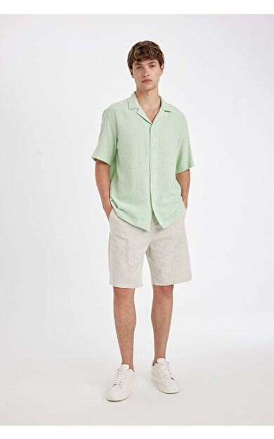 DeFacto Relax Fit Pamuklu Bermuda Şort D7916AX24SMBG674