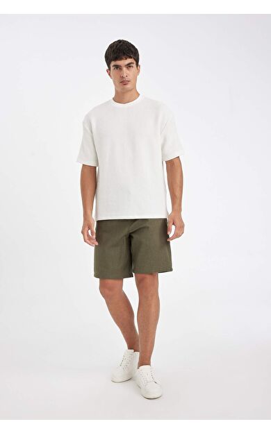 DeFacto Relax Fit Pamuklu Bermuda Şort D7916AX24SMKH447