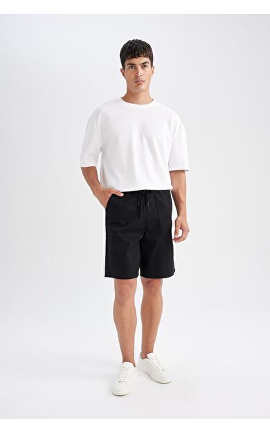 DeFacto Relax Fit Pamuklu Bermuda D7917AX24SMBK81