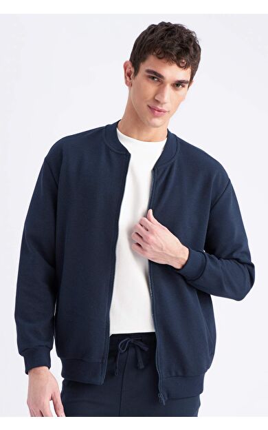 DeFacto Relax Fit Kolej Yaka Bomber Hırka