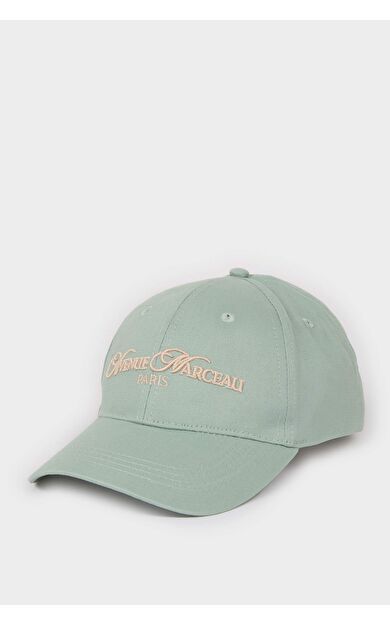 Kadın Etiket Baskılı Dokuma Beyzbol Basketbol Şapkası