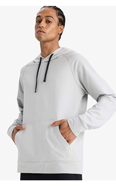DeFactoFit Standart Fit Kapüşonlu Sporcu Sweatshirt D8014AX25SPGR91