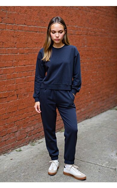 DeFacto Regular Fit Normal Kalıp Basic İçi Kalın Polarlı Eşofman Takımı