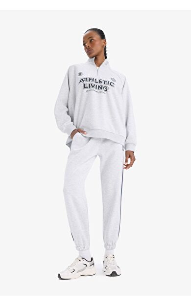 DeFacto DeFactoFit Standart Fit Baskılı Jogger Paça Standart Boy Eşofman Altı