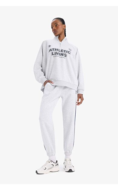 DeFactoFit Standart Fit Baskılı Jogger Paça Standart Boy Eşofman Altı