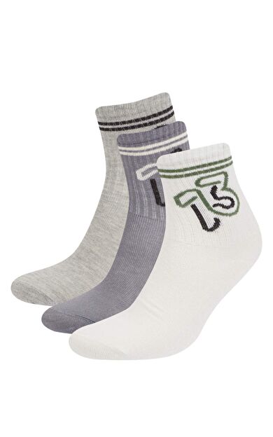 Erkek Çocuk 3'lü Pamuklu Uzun Çorap