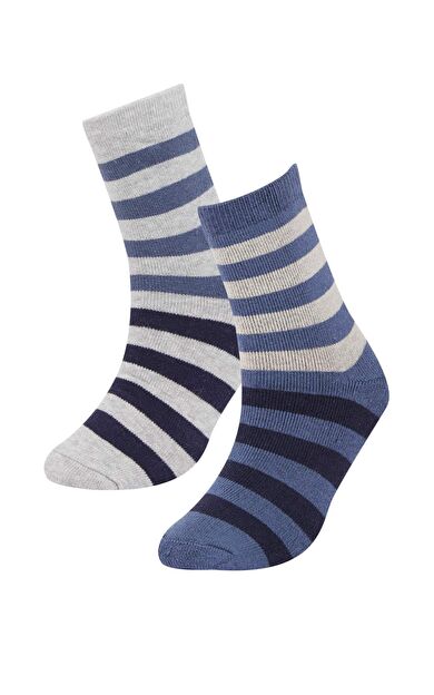DeFacto Erkek Çocuk 2'li Pamuklu Uzun Çorap