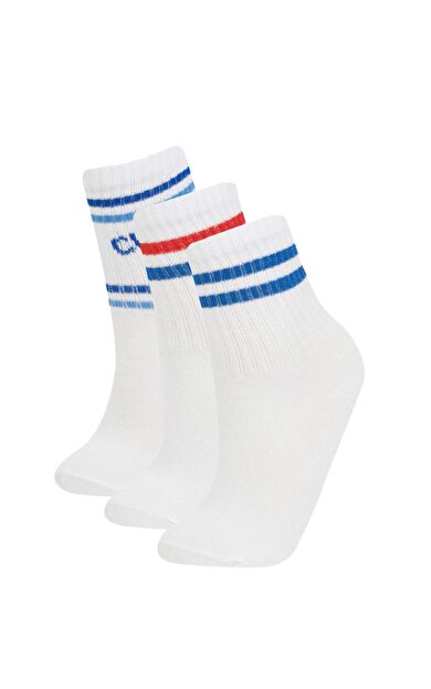 DeFacto Erkek Çocuk 3'lü Pamuklu Uzun Çorap D8131A8NSWT1