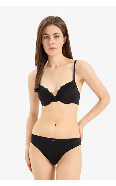 DeFacto Fall in Love Dantel Detaylı D8165AX25SPBK81
