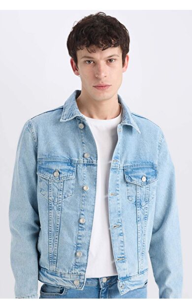 DeFacto Regular Fit Jean Ceket D8306AX25SPNM39