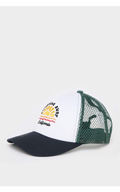 DeFacto Erkek Çocuk Nakışlı Pamuklu Cap Şapka D8400A825SMNV2