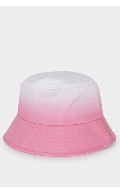 DeFacto Kız Çocuk Degrade Baskılı Jean Bucket Şapka