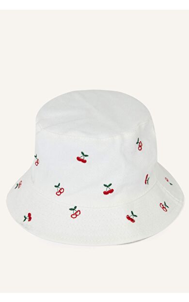 DeFacto Desenli Pamuklu Bucket Şapka Kız Çocuk