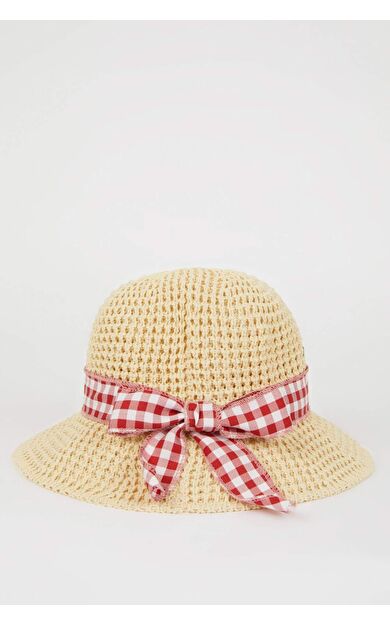 Kız Çocuk Hasır Şapka D8423A825SMBG286