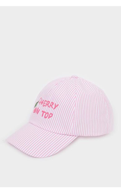 DeFacto Çizgili Cap Şapka Kız Çocuk